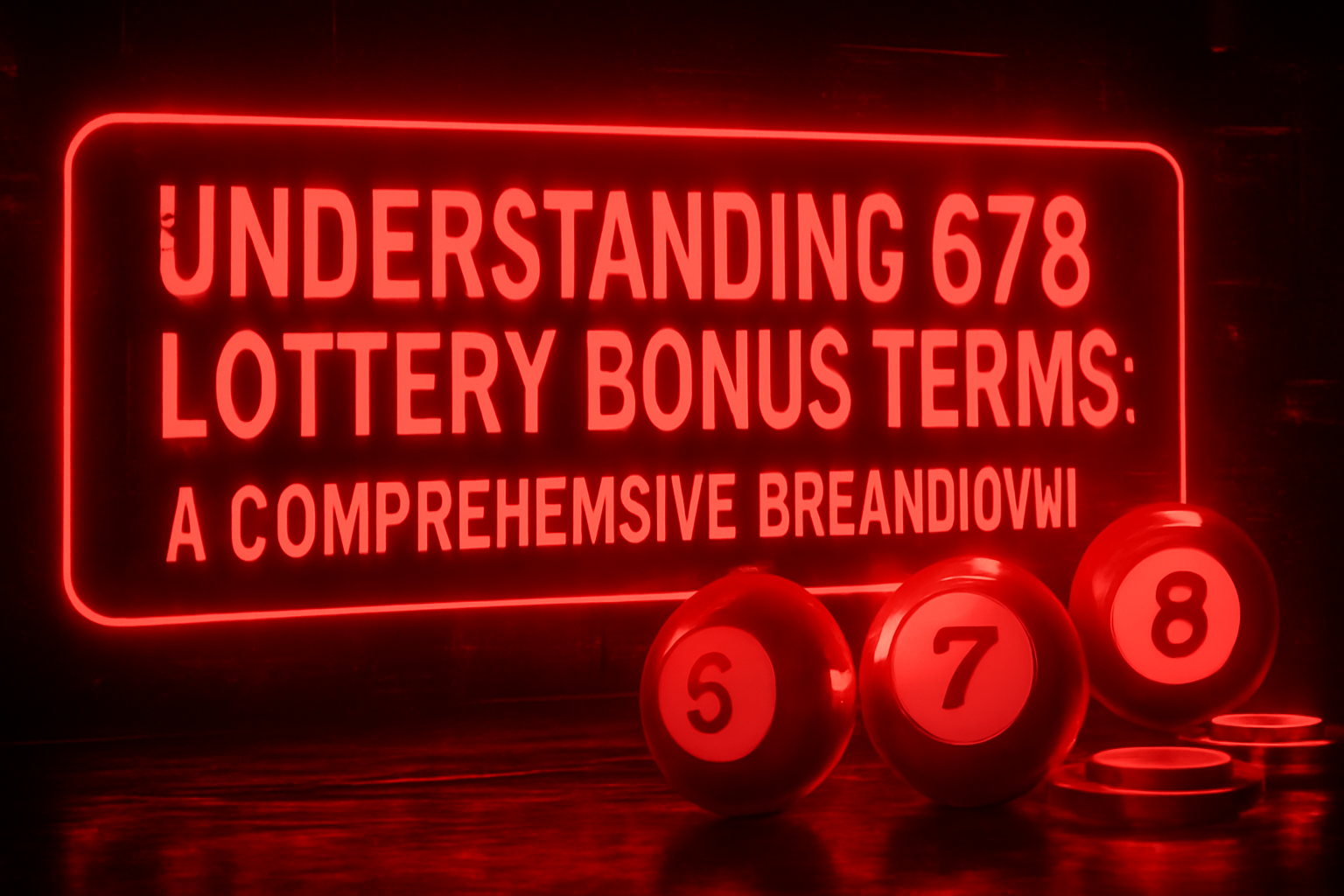 A futuristic scene illustrating the importance of 678 Lottery Support with the text '678 Lottery'.