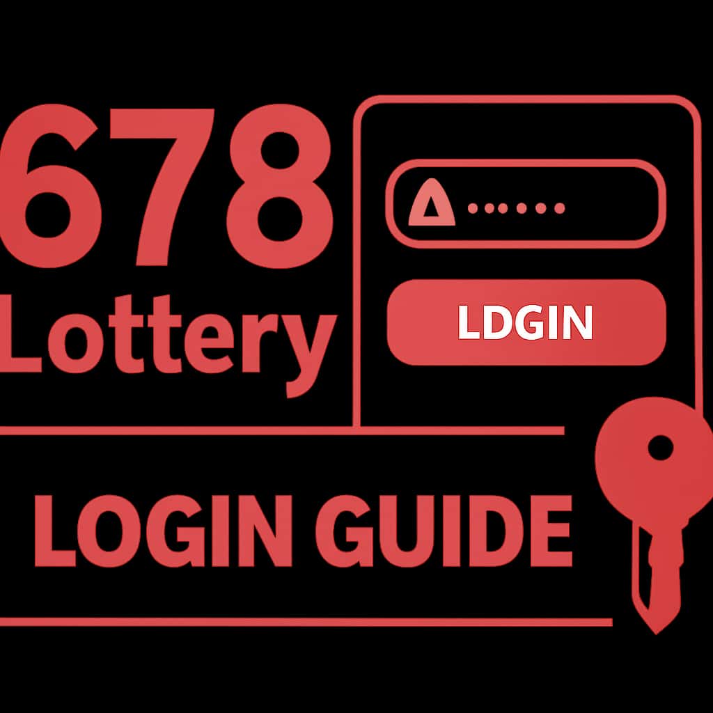An educational diagram about the 678 Lottery login process.