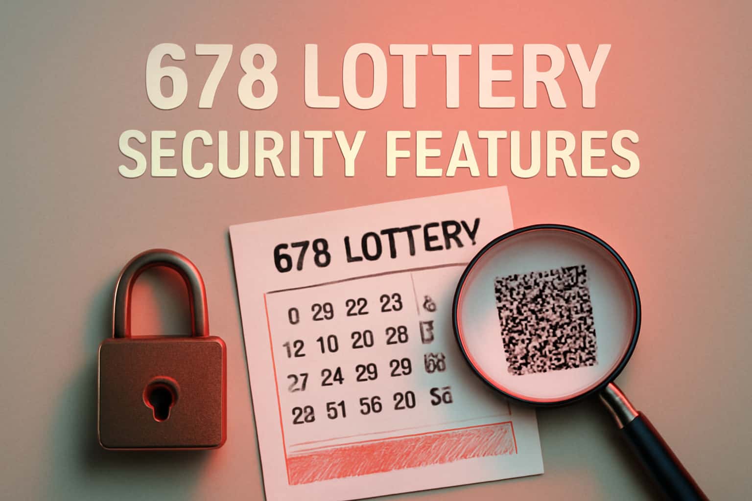 Visual representation of key security features related to 678 Lottery.