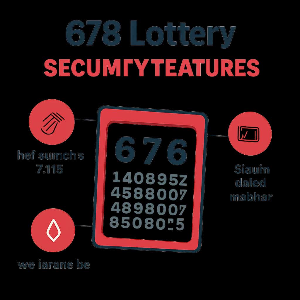 Diagram illustrating the security measures implemented by 678 Lottery.