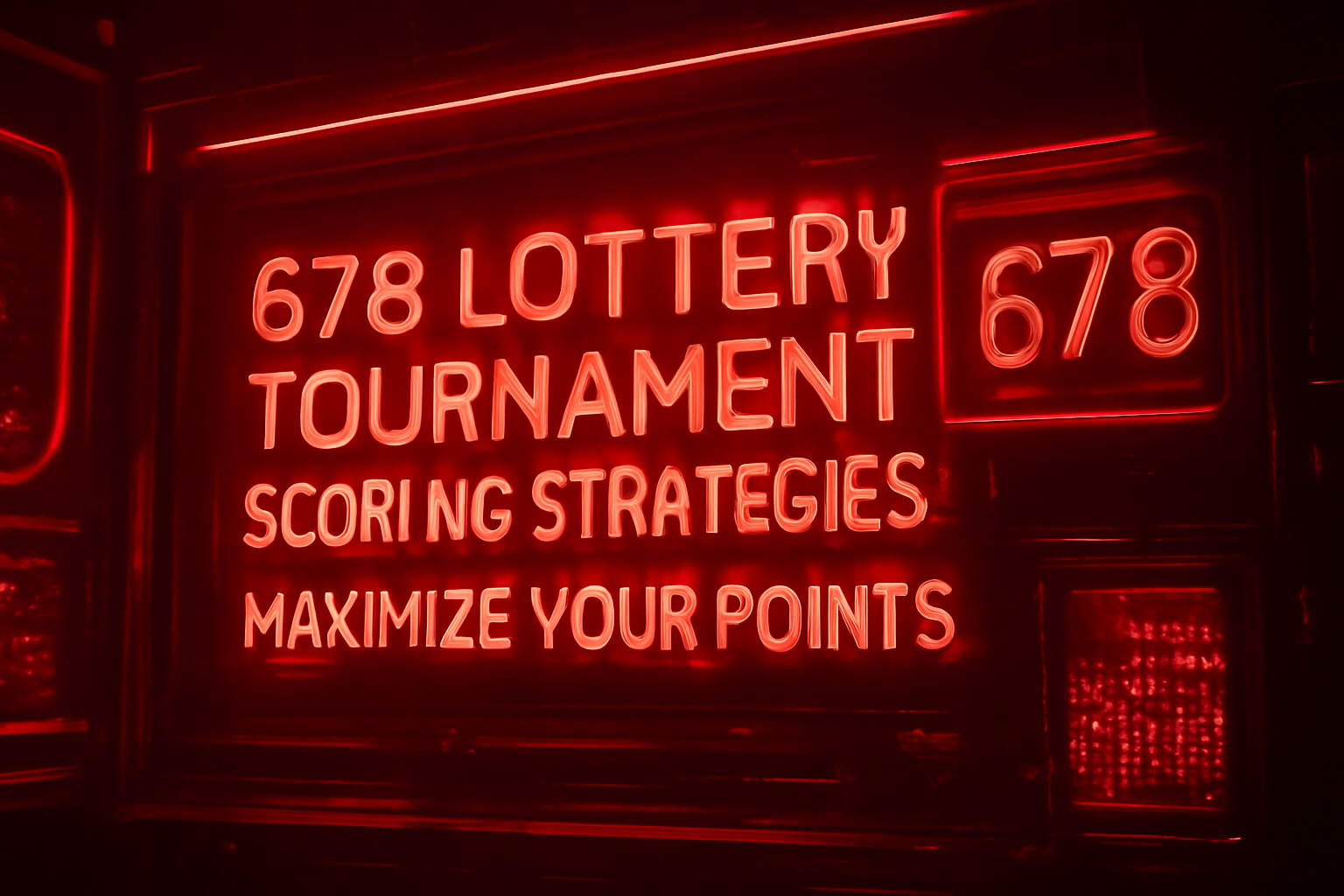 A high-tech themed image illustrating tips for users of the 678 Lottery platform.