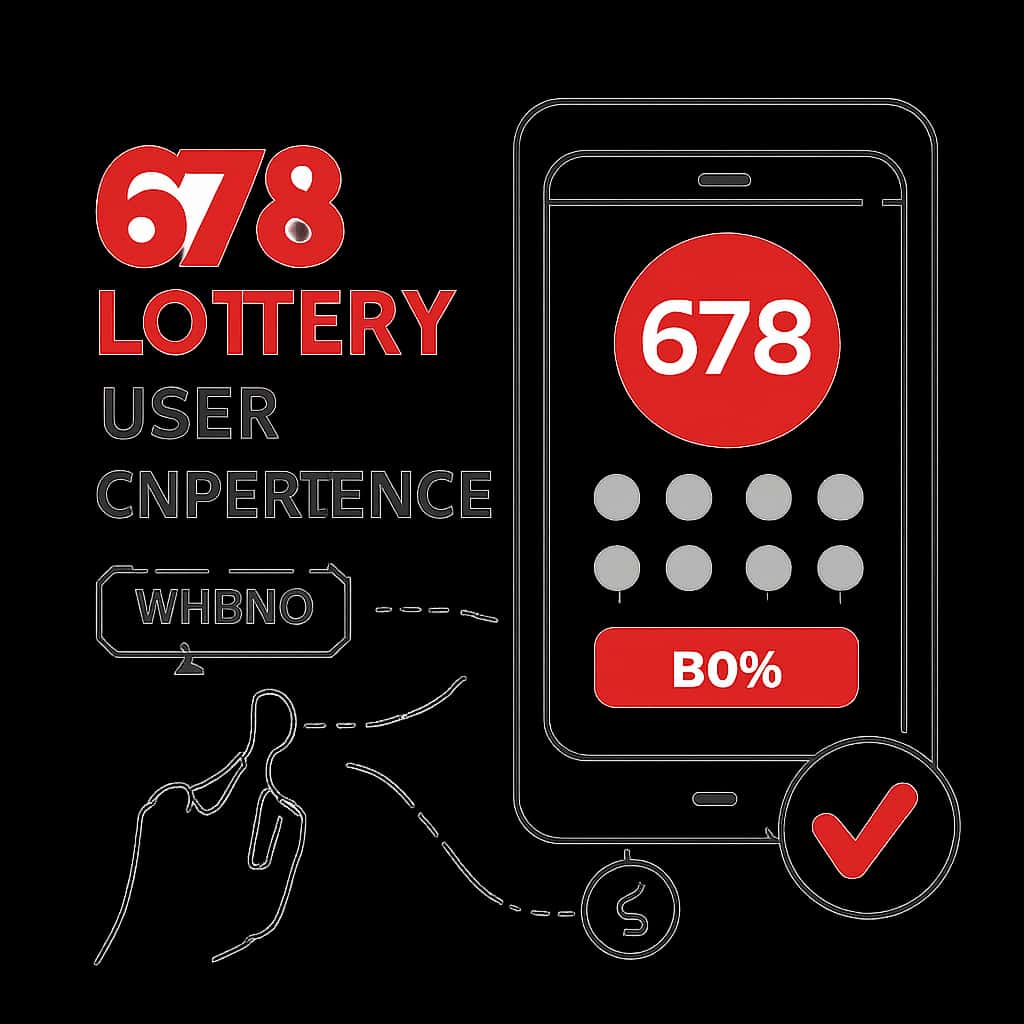 An educational diagram explaining the key elements of the 678 Lottery User Experience.