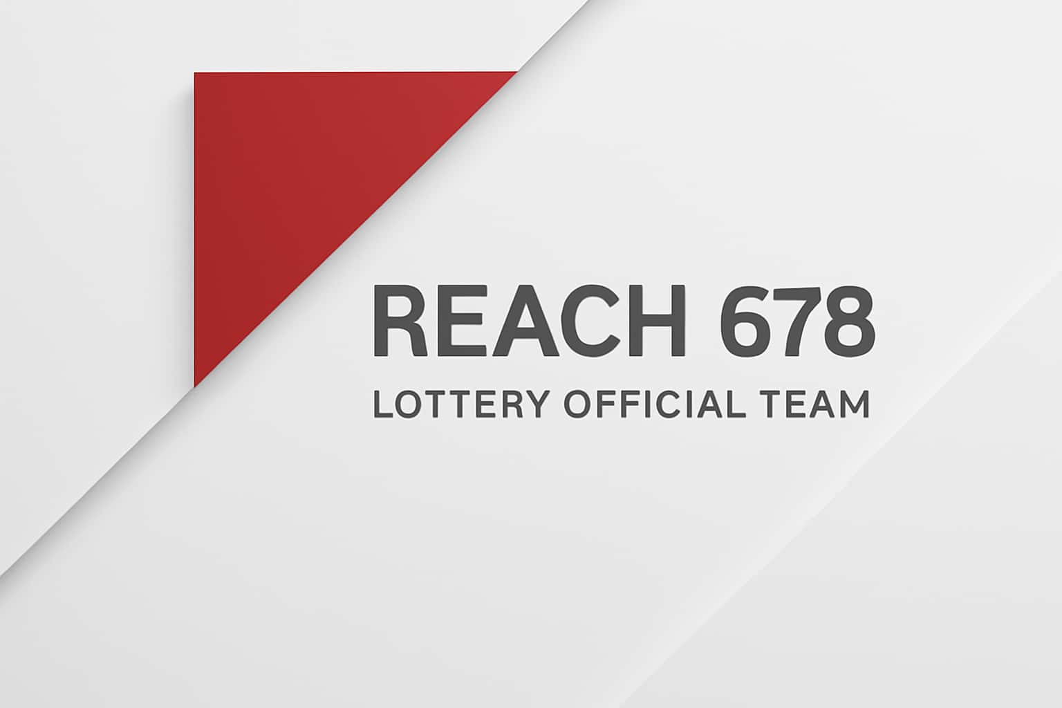 Reach 678 Lottery Official Team Interface